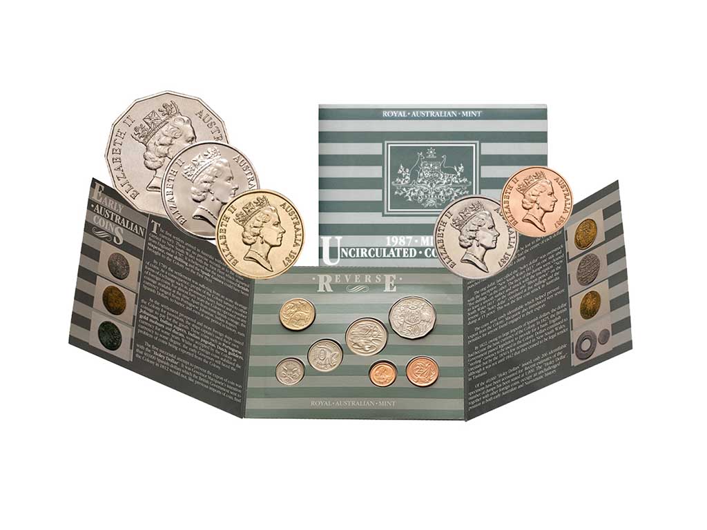 1987 7x Coin UNC RAM Year Set - Mintage: 200,000