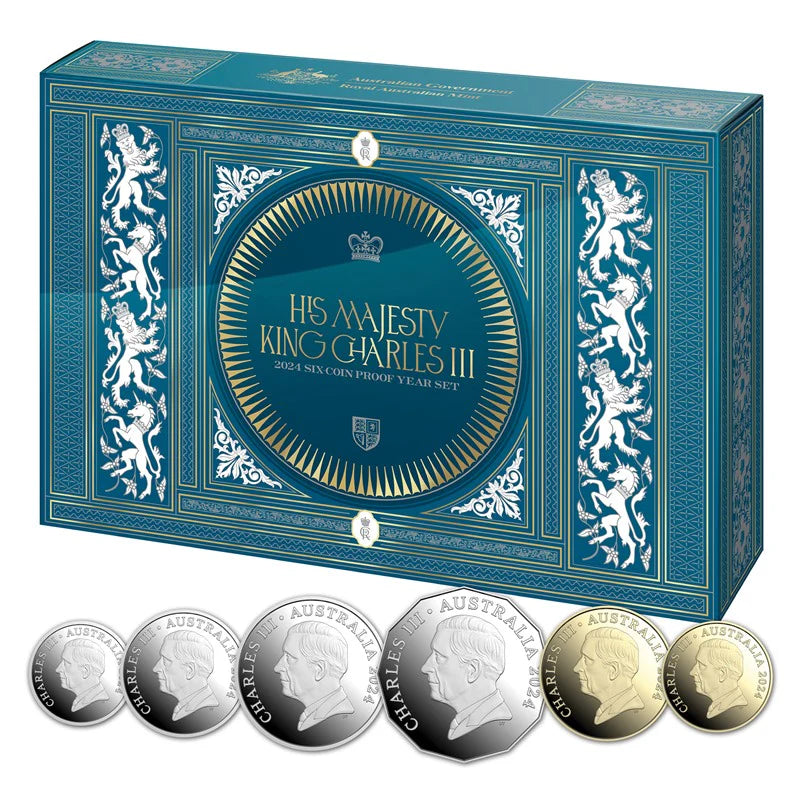 2024 RAM Proof His Majesty King Charles III 6x Coin Set - Mintage: 25,720