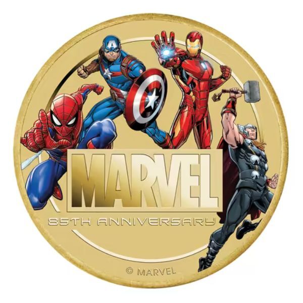 2024 $1 85th Anniversary Marvel Colored Coin PNC