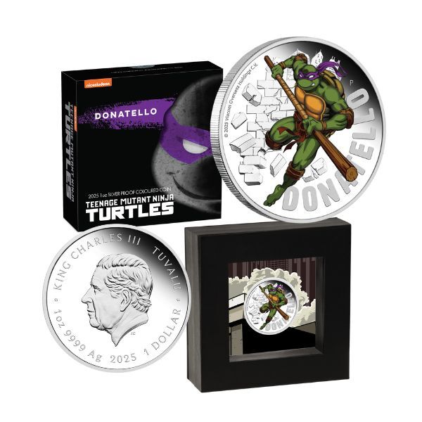 2024 1oz Silver Donatello TMNT Coloured Coin Mintage: 5000