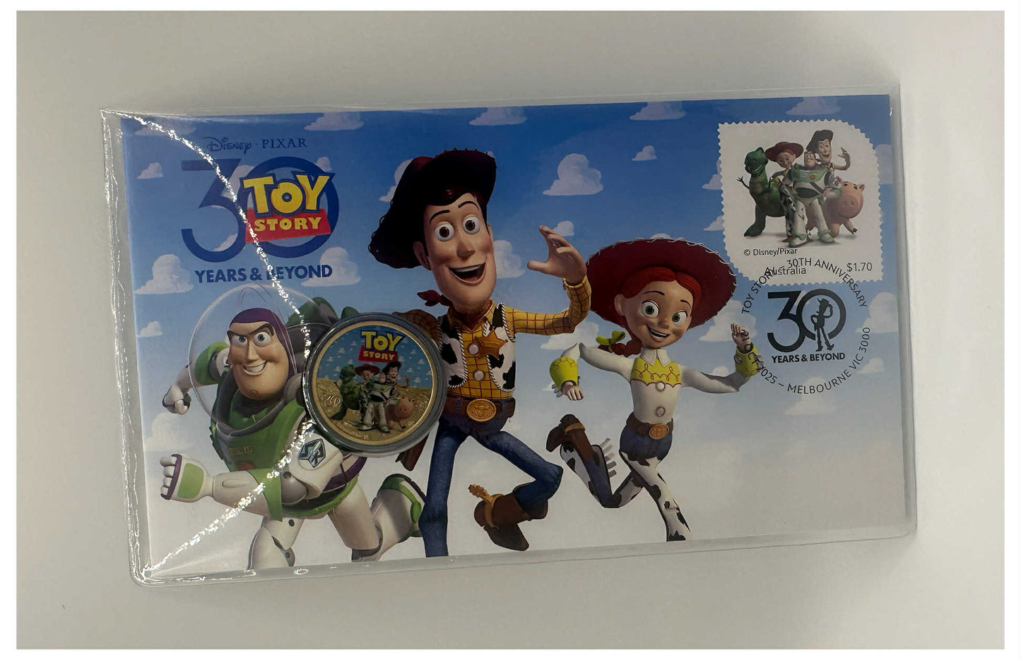 2025 $1 30 Years Of Toy Story Colored Coin PNC