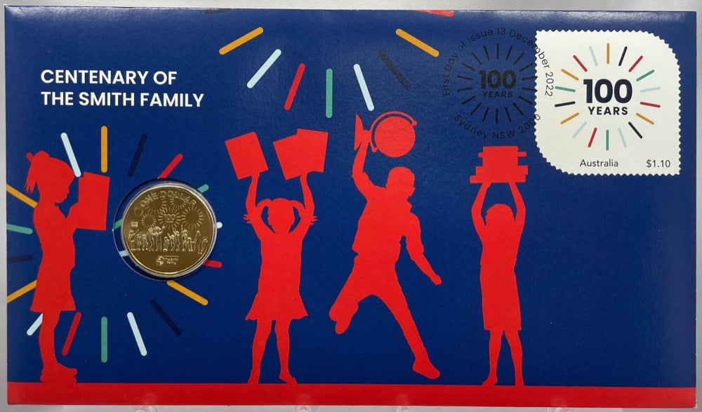 2022 $1 Centenary Of The Smith Family (Non Circulating Coin) - PNC Mintage: 7,000