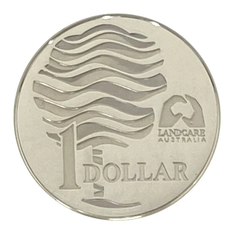 1993 0.4oz One Dollar Land Care Silver Coin - Mintage: 20,000