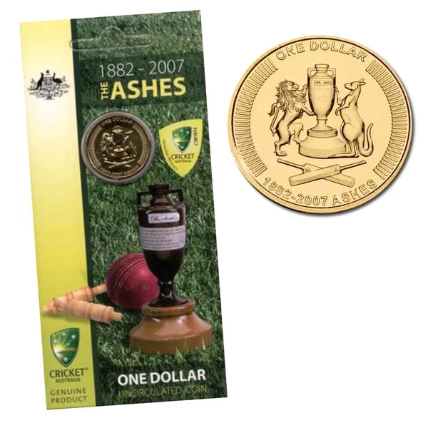 2007 $1 The Ashes Carded Coin - Mintage: 41,438