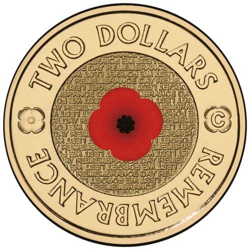 2012 $2 Red Poppy "C" Mintmark - PNC (Mintage: 20000)
