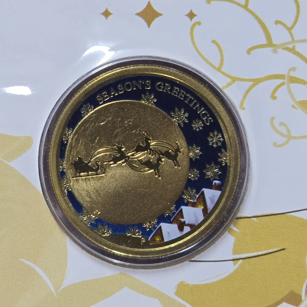 2014 $1 Seaon's Greetings Christmas IMPRESSIONS PNC Mintage: 300