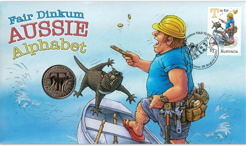 2016 $1 Fair Dinkum Aussie Alphabet PNC - Mintage: 7,500