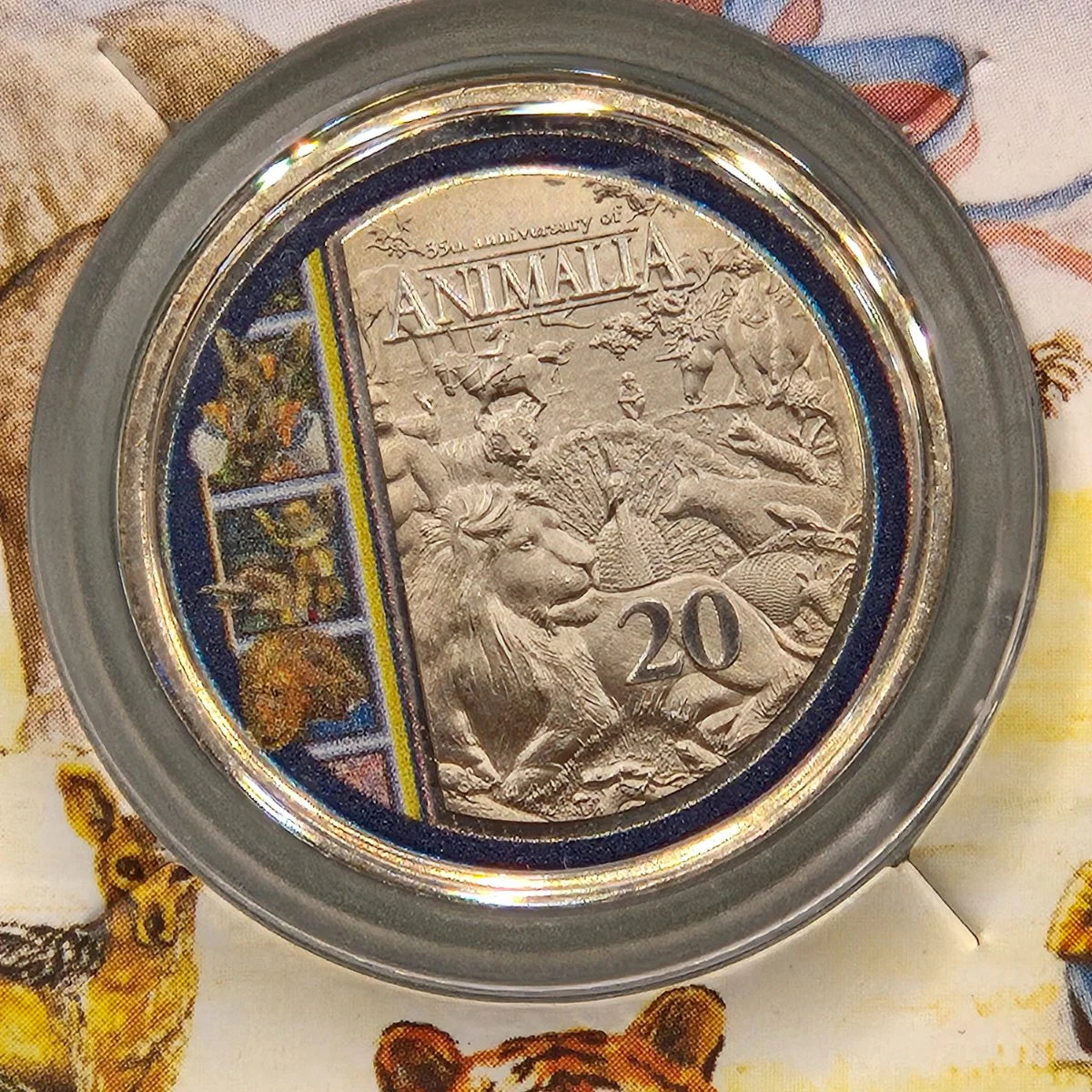 2021 20c Animalia Colorised Coin - Mintage: 50,000