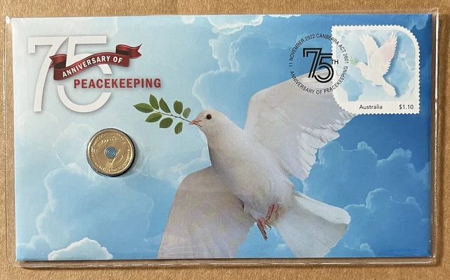 2022 $2 UNC Peacekeeping PNC - Mintage: 8000