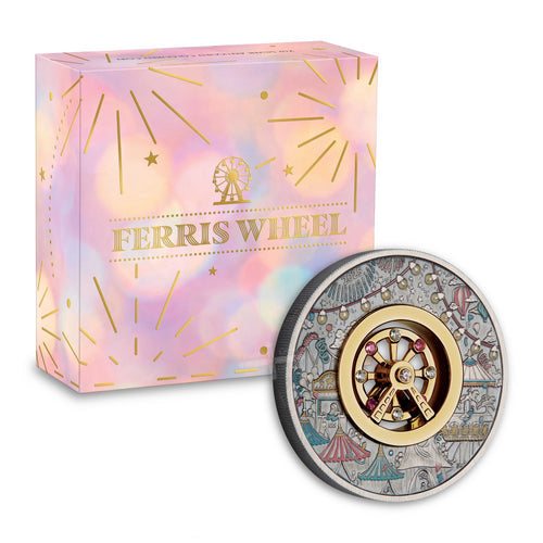 2025 2oz Silver Ferris Wheel Coloured Coin