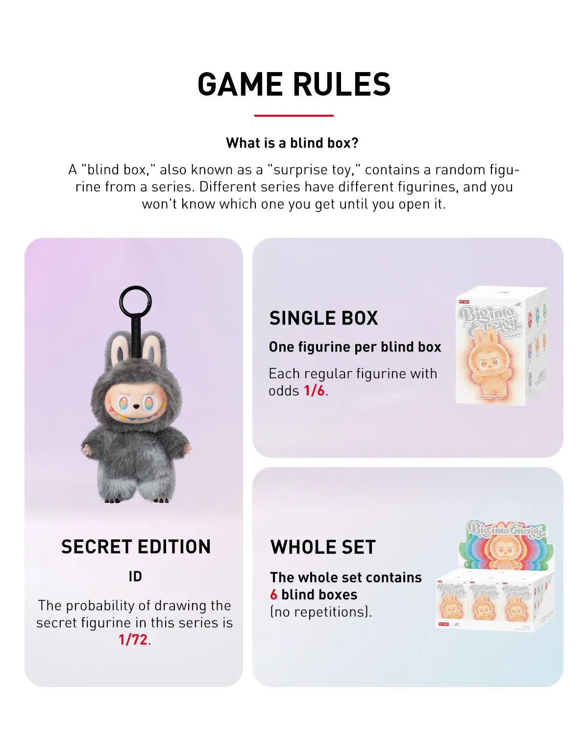 1x Labubu - Big Into Energy Plush Pendant - Blind Box!