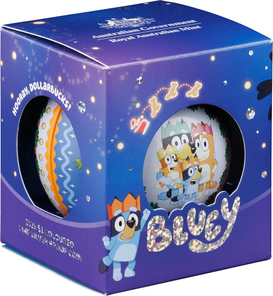 2025 Bluey $1 Silver Proof Christmas Coin