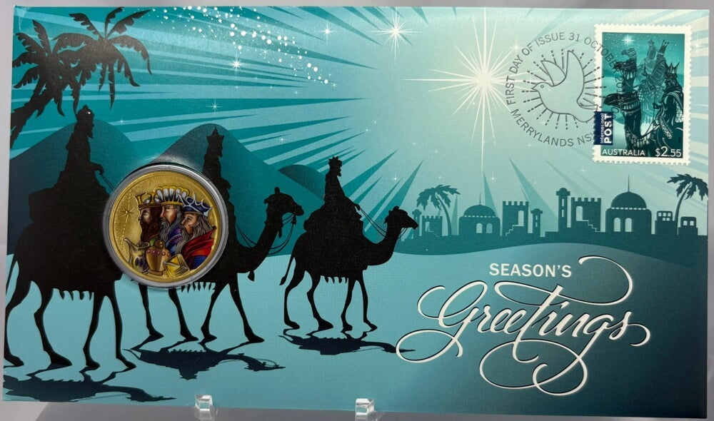 2016 $1 Seasons Greetings 3 Wise Men PNC - Mintage: 8,000