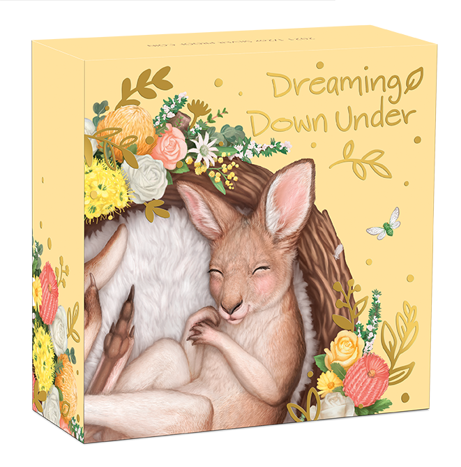 2021 1/2oz Dreaming Downunder Kangaroo Coin - Mintage: 5,000