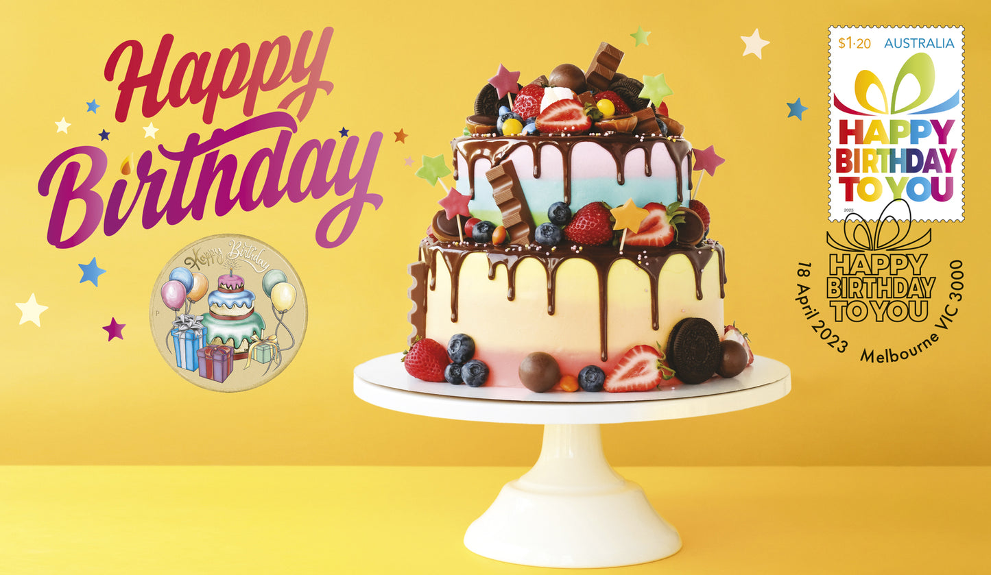 2023 $1 Happy Birthday PNC - Mintage: 5,000