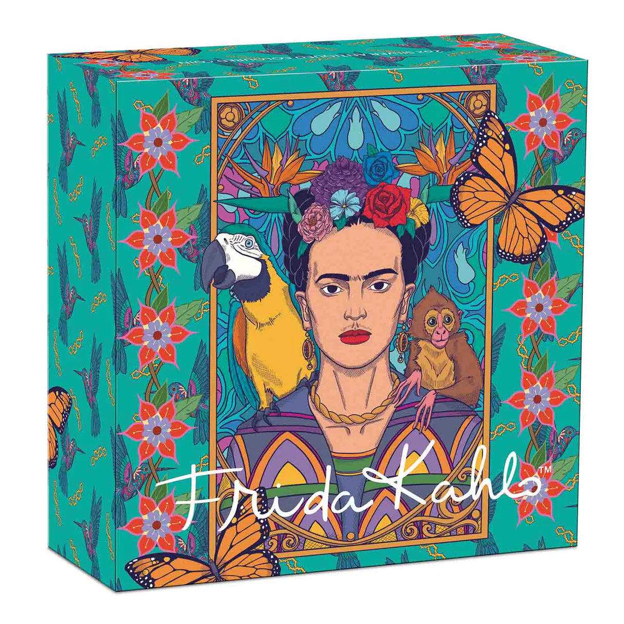 2024 2oz Silver Antiqued Frida Khalo Coloured Coin Mintage: 3000