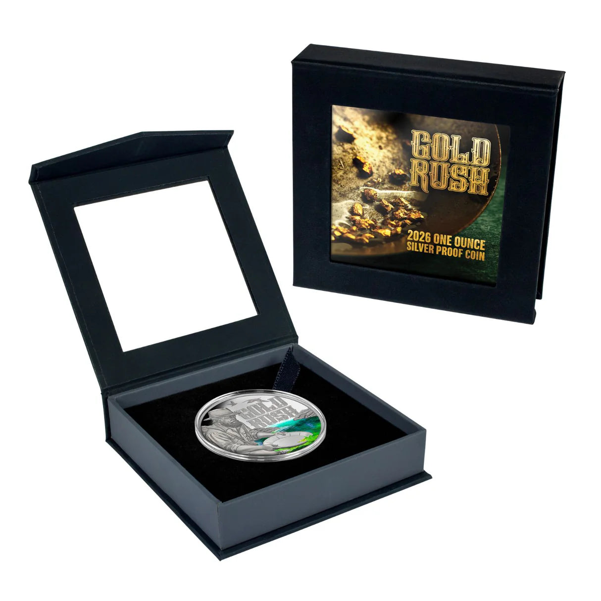 2026 1oz Silver Gold Rush Coin - Mintage: 500