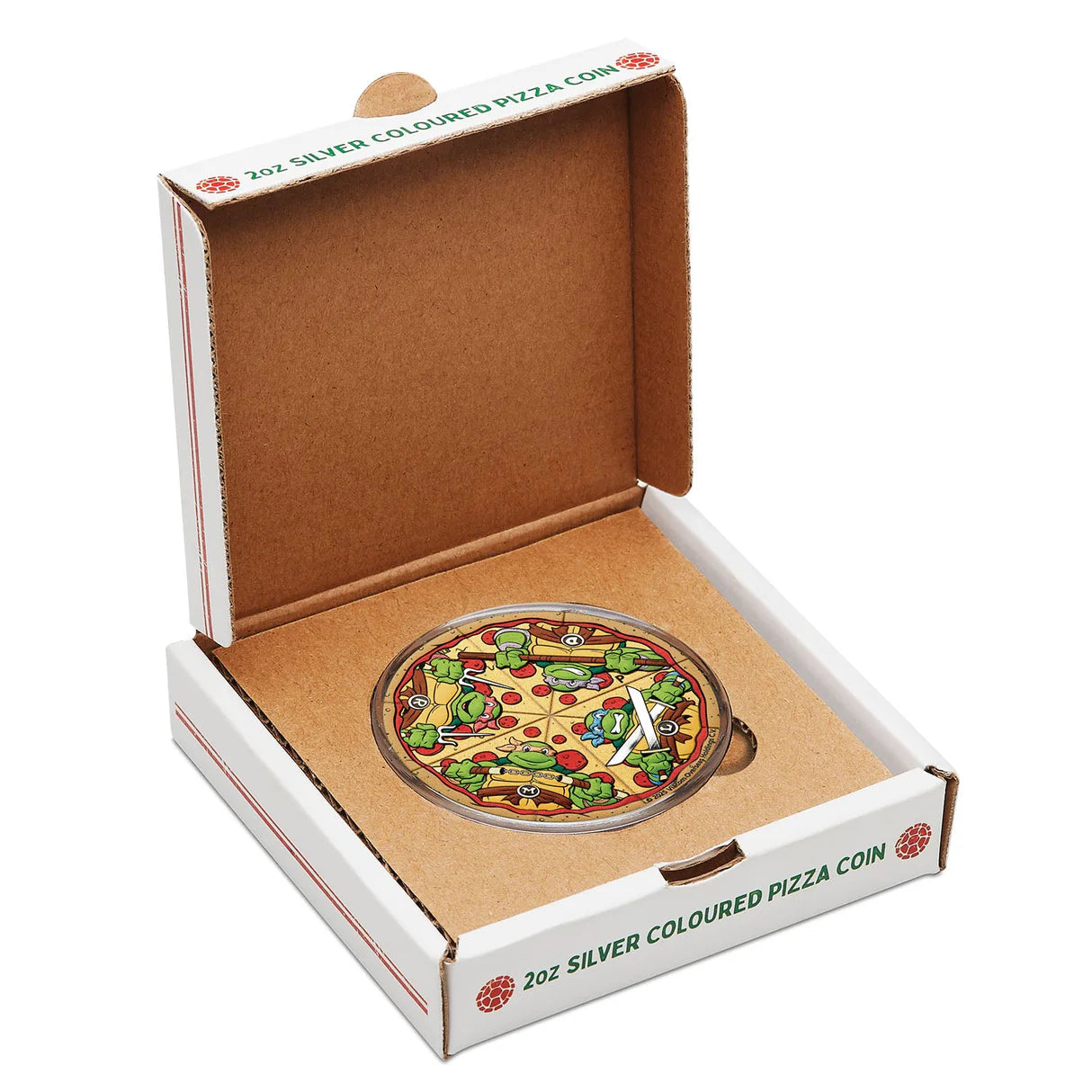 2025 2oz Silver TMNT Pizza Coloured Coin Mintage: 1000