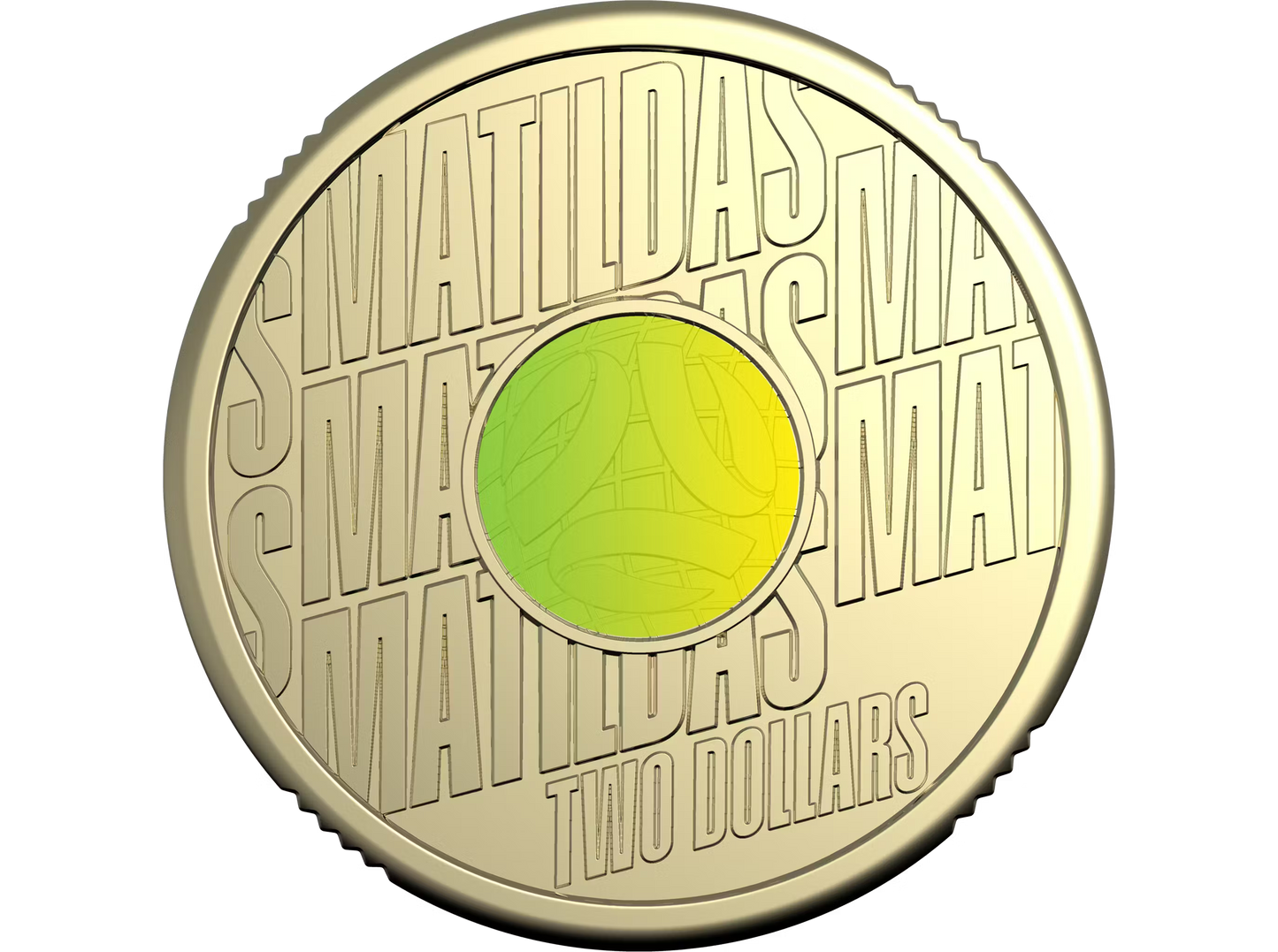 2026 $2 UNC Coloured Carded Matildas Coin