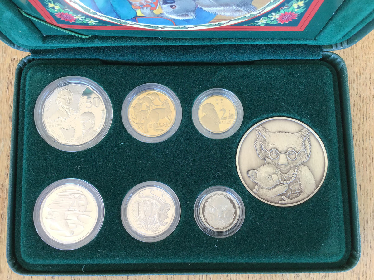 1998 Baby Coin (Bass & Flinders) Proof Koala Baby Set – Mintage: 5,269