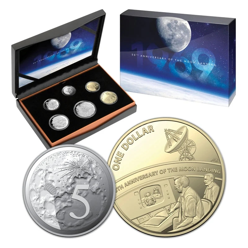 2019 RAM Proof 6x Moon Landing Coin Set – Mintage: 16,573