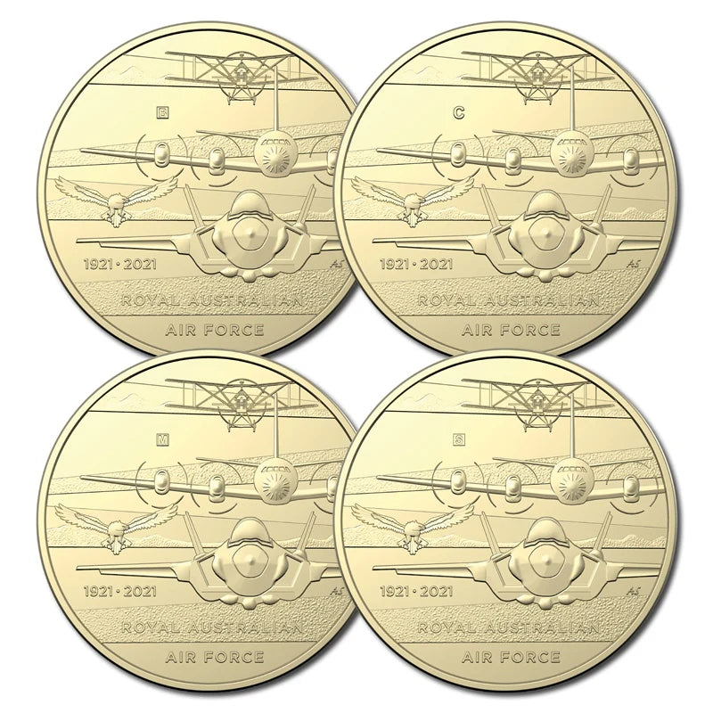 2021 Heroes Of The Sky - Royal Australian Air Force $1 4x Coin Set - Mintage: 20,000