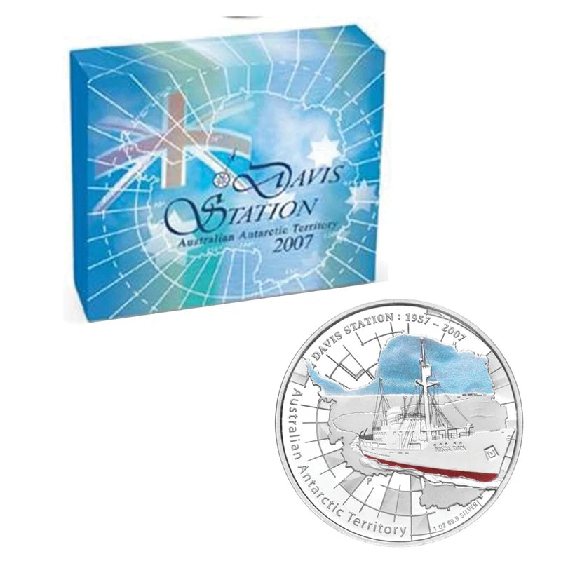2007 1oz Davis Station Antarctic Territory - Mintage: 7,500