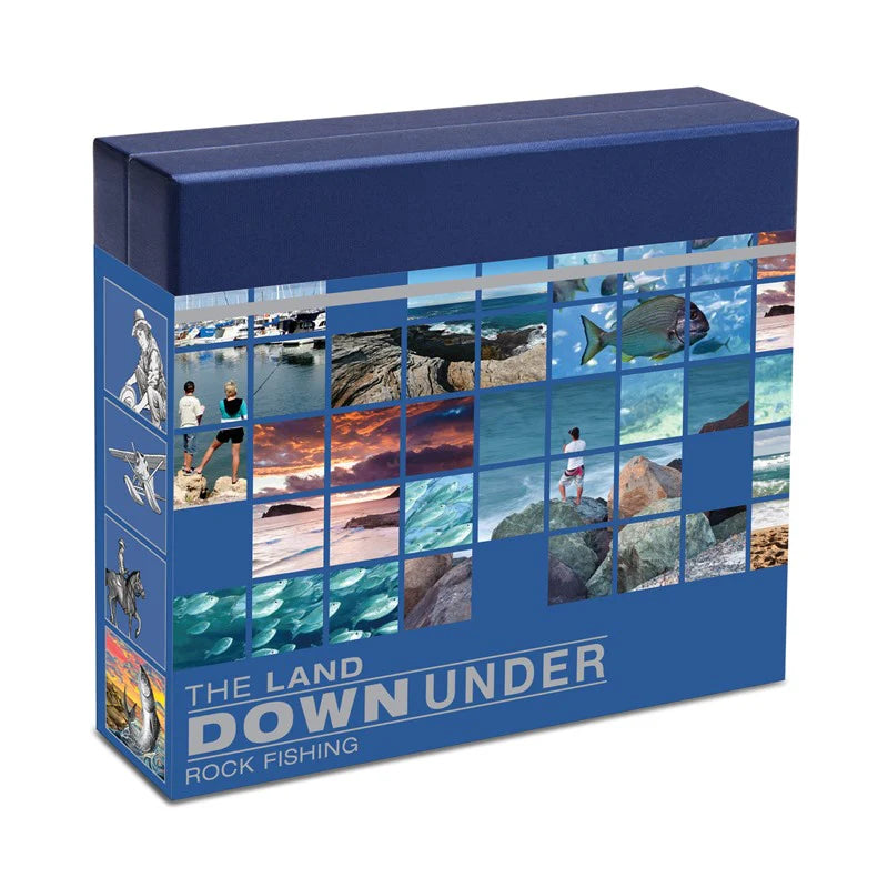 2014 1oz Silver Rock Fishing The Land Down Under Coin - Mintage: 5,000