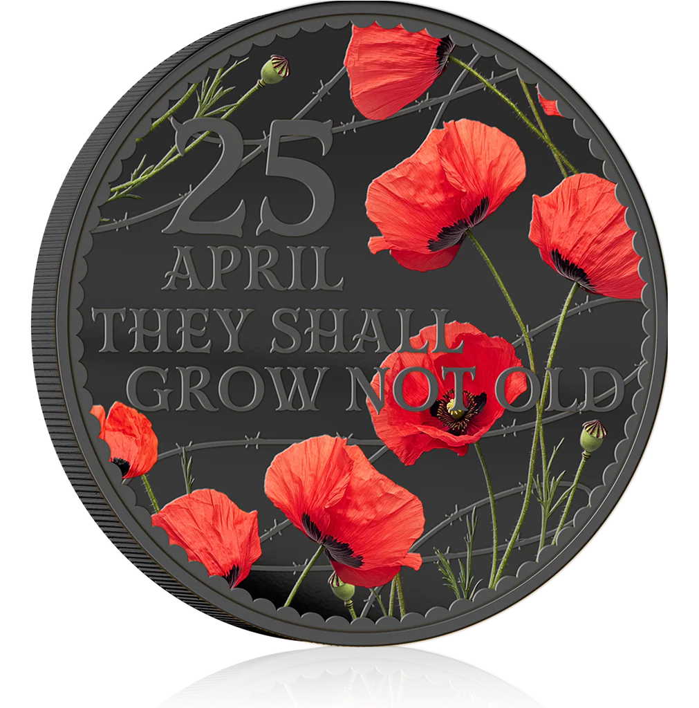 1x UNC 2026 50C Solomon Islands Red Poppy V2 - INTERNATIONAL Mintage: 20,000