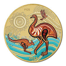 2024 $1 Kalkadoon Dreaming Colored Coin PNC Mintage: 7500