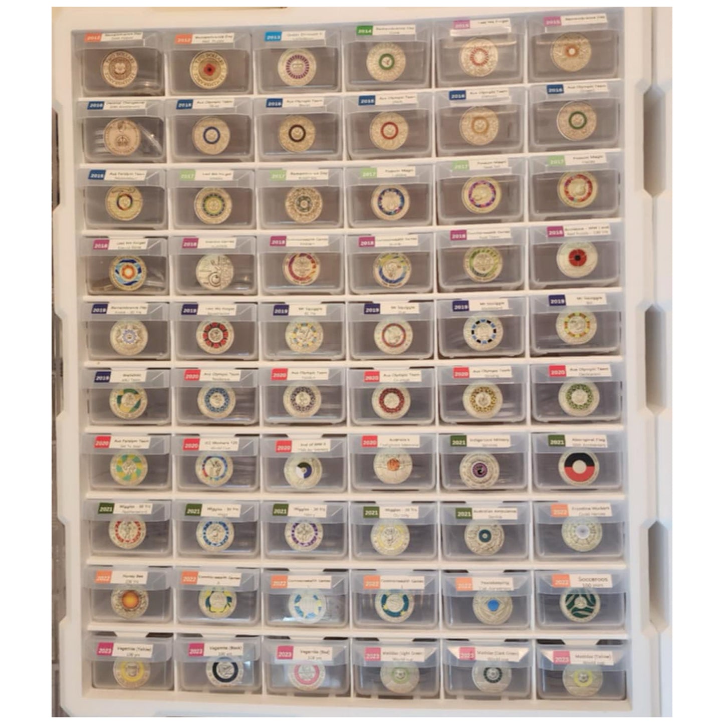2$ Sticker Sheet - Includes All 74 Circulating Designs