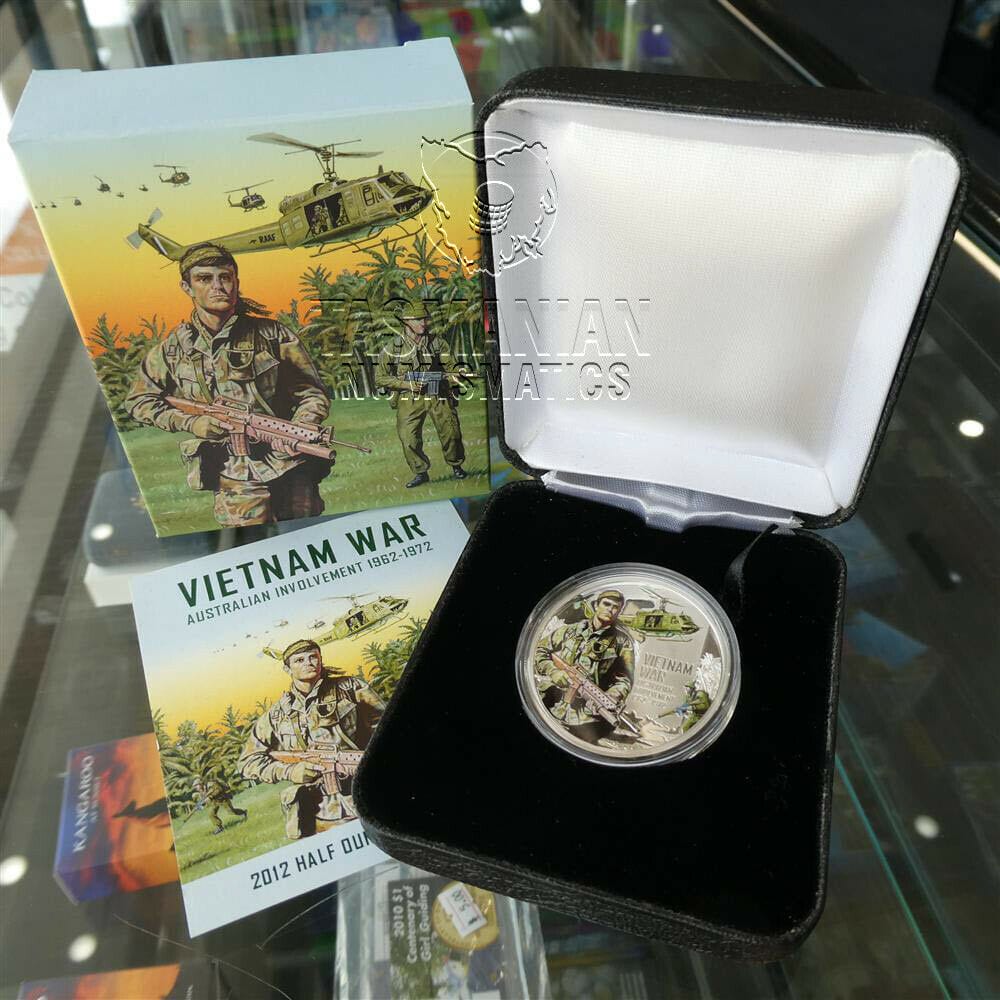 2012 1/2oz Silver Vietnam War Coin - Mintage: 2,500