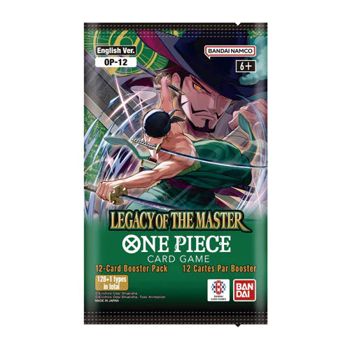 1x Blister Pack One Piece OP-12 Legacy Of The Master - Rip N Ship