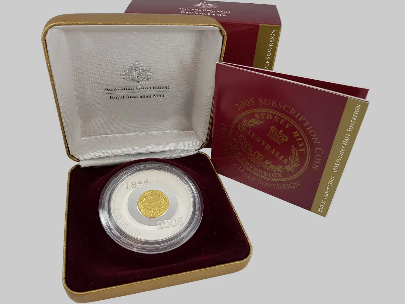2005 2.1oz Silver Sydney Half Sovereign - Mintage: 11,845