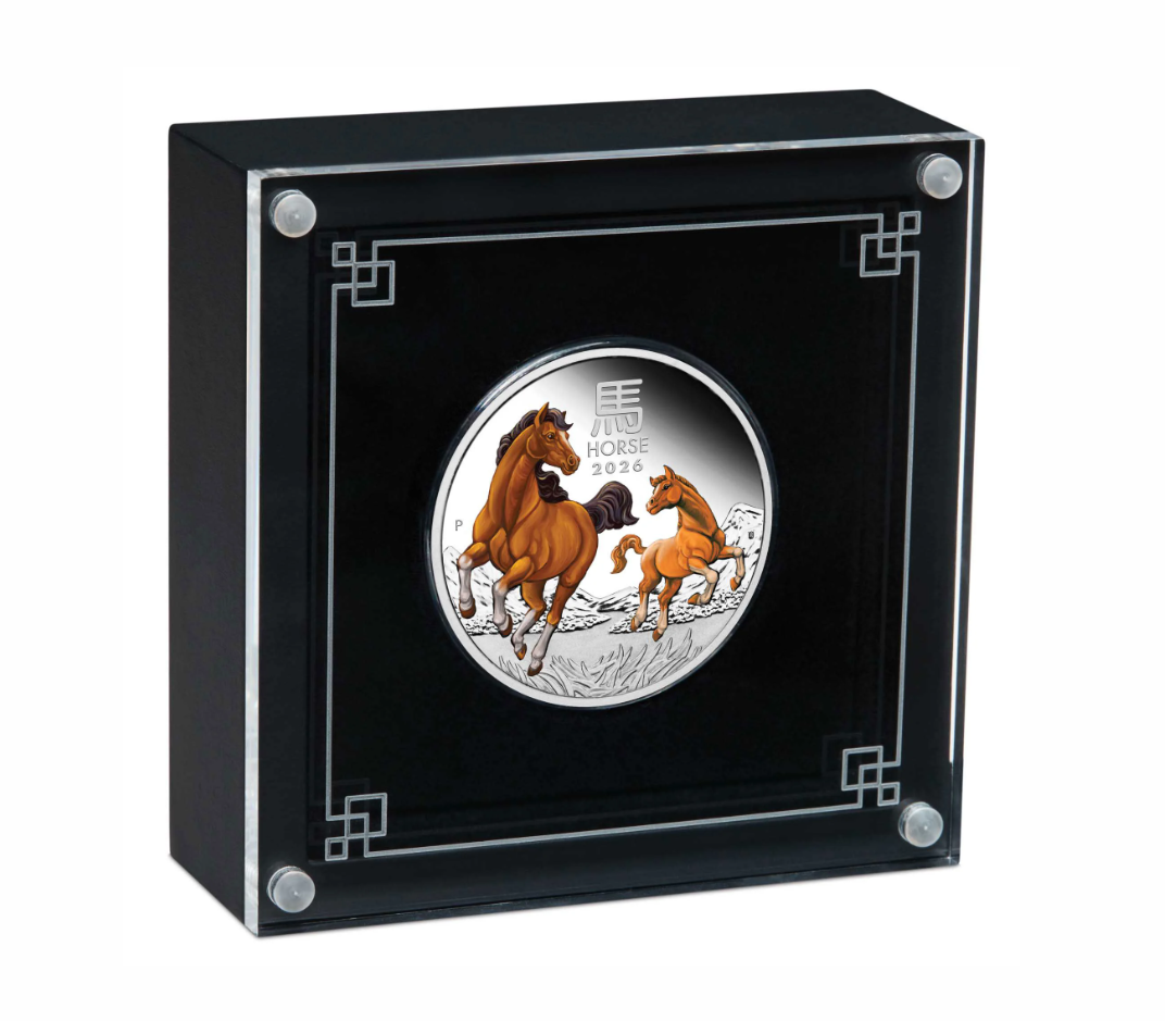 2026 Year Of The Horse 1/2oz Silver Proof Coloured Coin