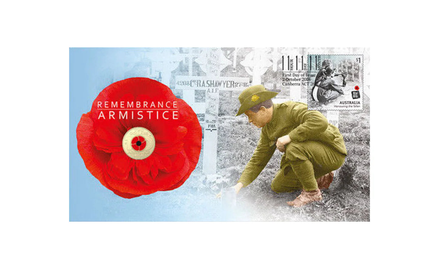 2018 $2 UNC Armistice PNC - Mintage: 7500