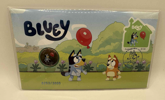 2024 $1 Coloured Bluey Coin PNC 2629/3000 - LIMITED MINTAGE