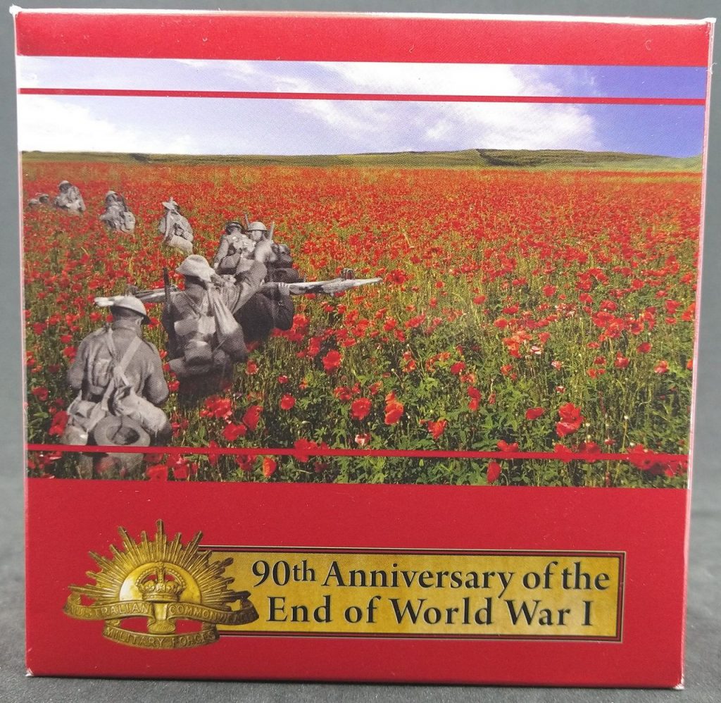 2008 1oz Silver 90th Anniversary Of World War 1 Coin - Mintage: 12,500