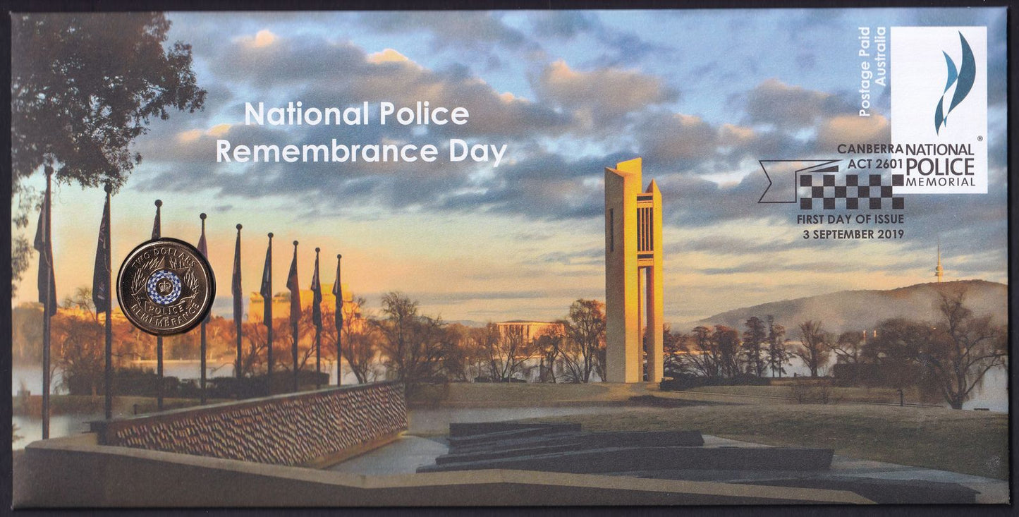 2019 Police Remembrance Day $2 Coin PNC Mintage : 7,500