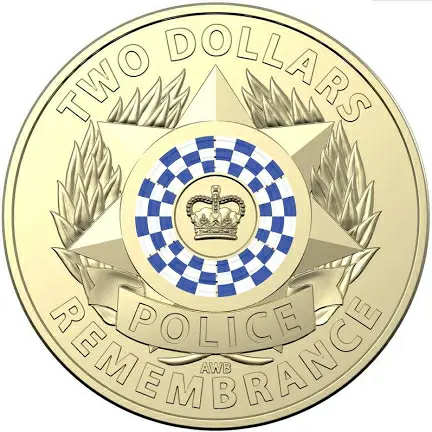 1x UNC 2019 Police Remembrance $2 Coin - In Lighthouse Capsule
