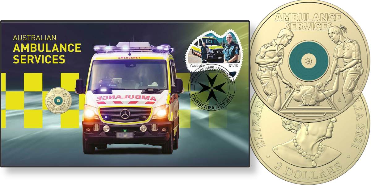 2022 $2 UNC Ambulance Service PNC - Mintage: 7500