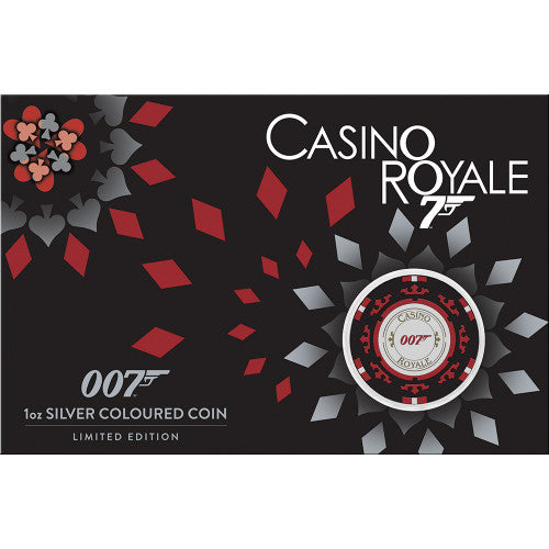 2023 1oz Silver Casino Royale 007 Coin - Mintage: 2,500