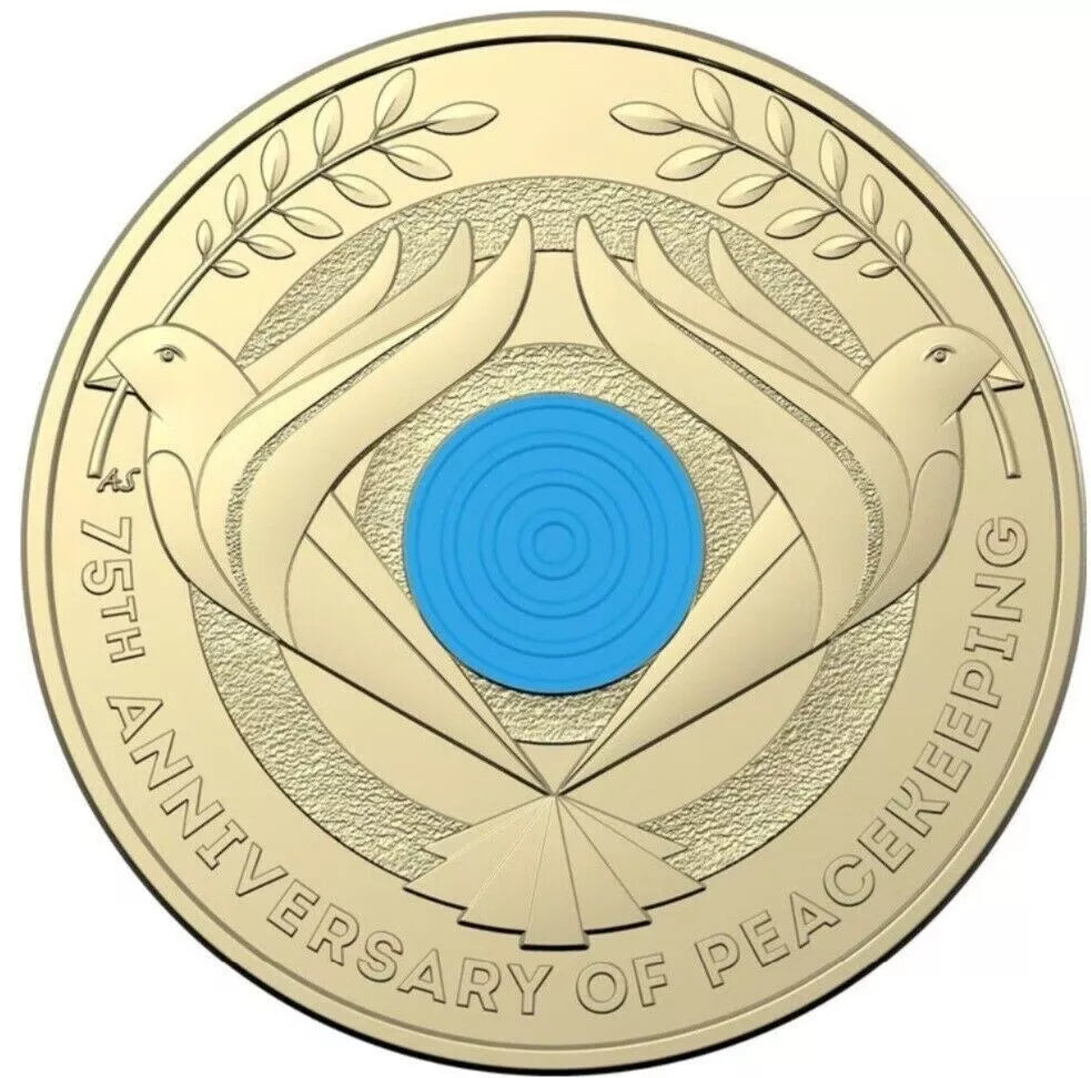 1x UNC 2022 75th Anniversary Of Peacekeeping $2 Coin - In Lighthouse Capsule
