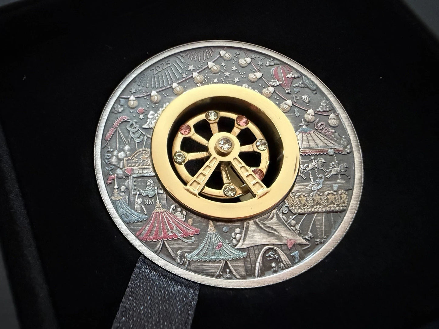2025 2oz Silver Ferris Wheel Coloured Coin