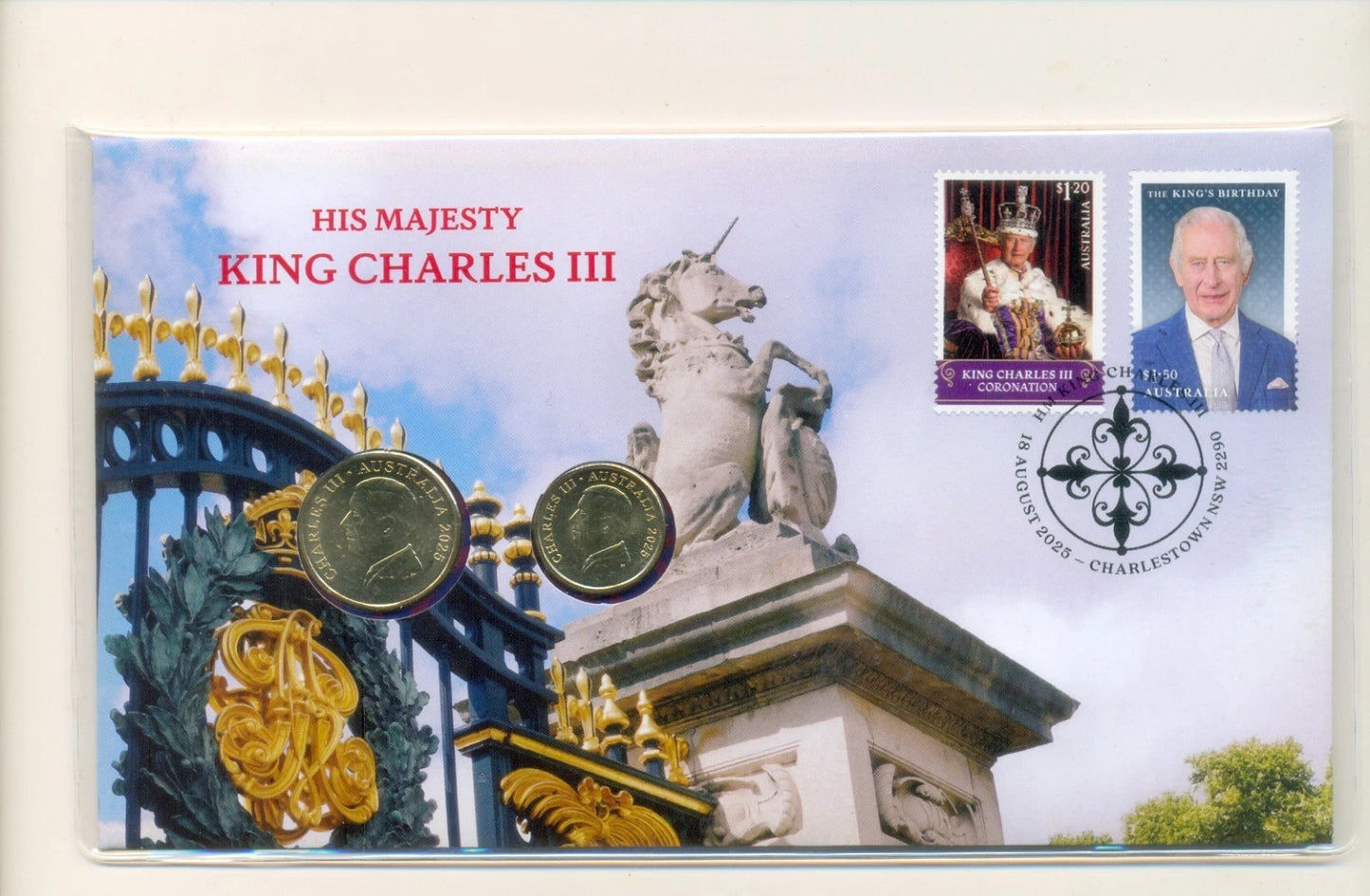 2025 King Charles III His Majesty $1 & $2 PNC Mintage: 7000