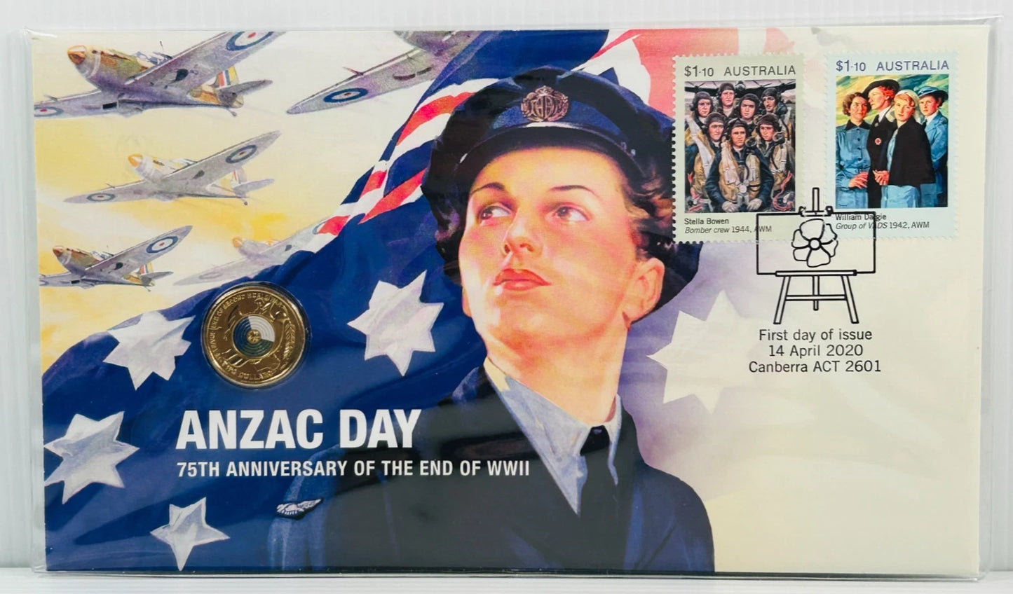 2020 $2 75th Anniversary Of WW2  - PNC (Mintage: 6500)