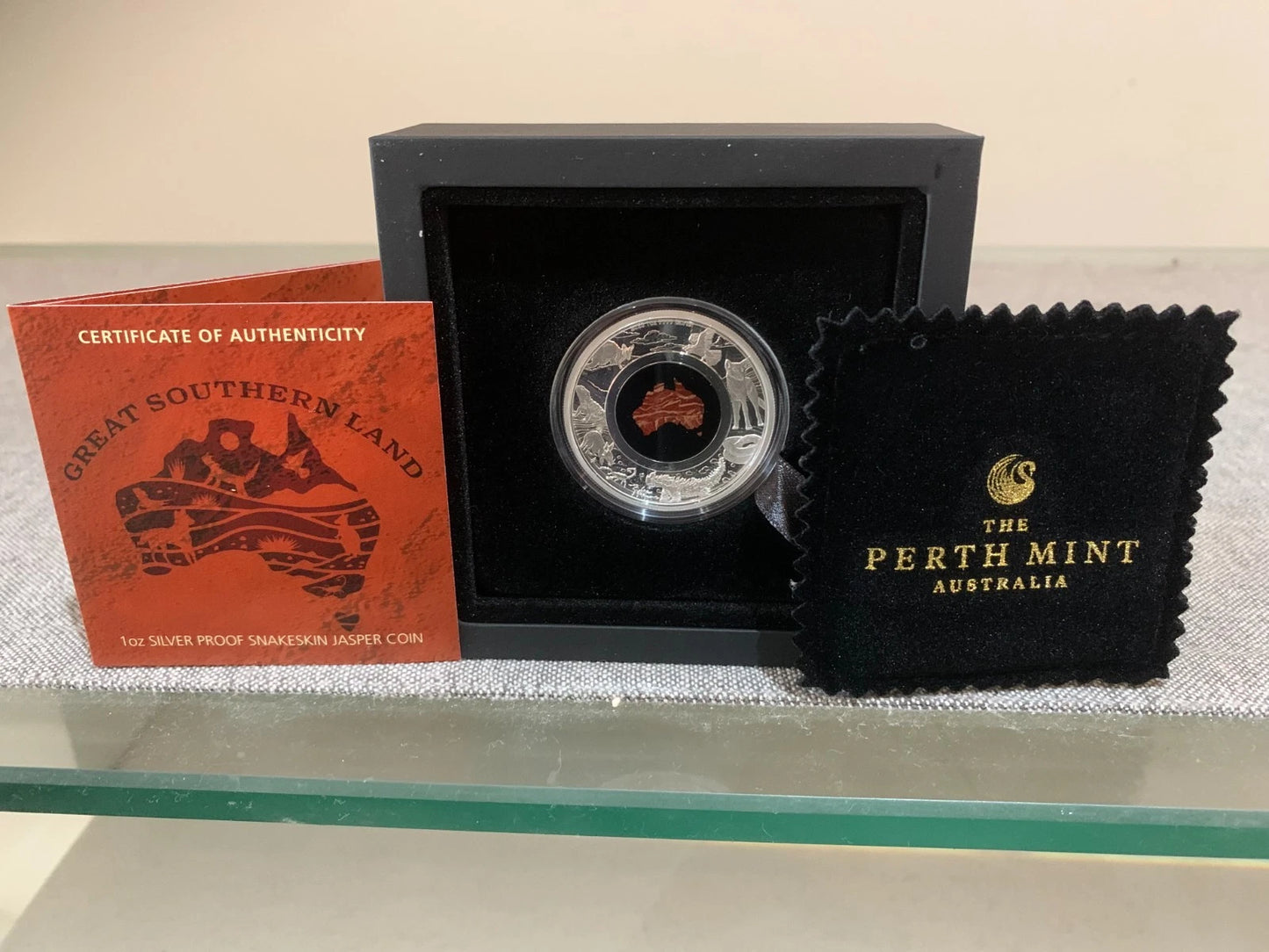 2025 Great Southern Land Snakeskin Jasper 1oz Silver Coin - Mintage: 5,000