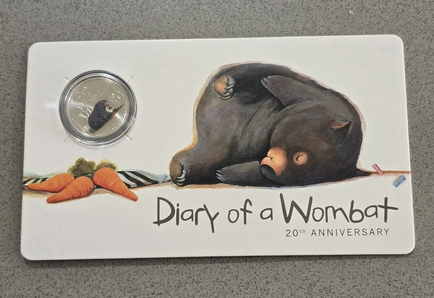 2022 20c Diary Of A Wombat - Carded Mintage: 40,000