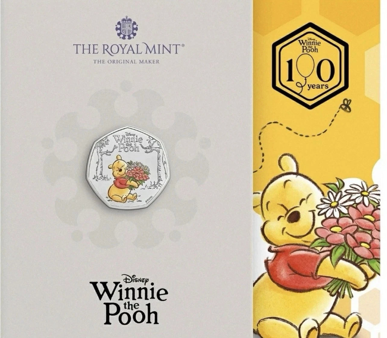 2026 UK 50p Colored Winnie The Pooh - Mintage: 15,000