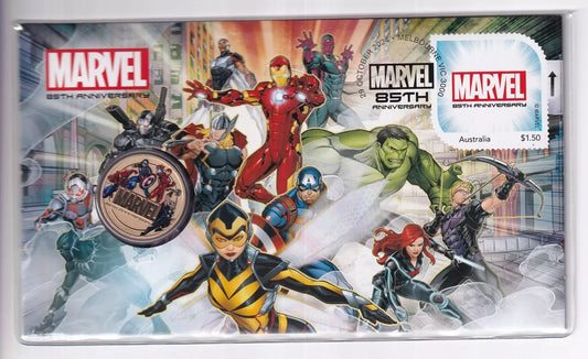 2024 $1 85th Anniversary Marvel Colored Coin PNC